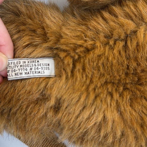 VTG Robert Small 1984 House Of Hull Plush Faux Fur Golden Brown Bear Backpack - Picture 4 of 10